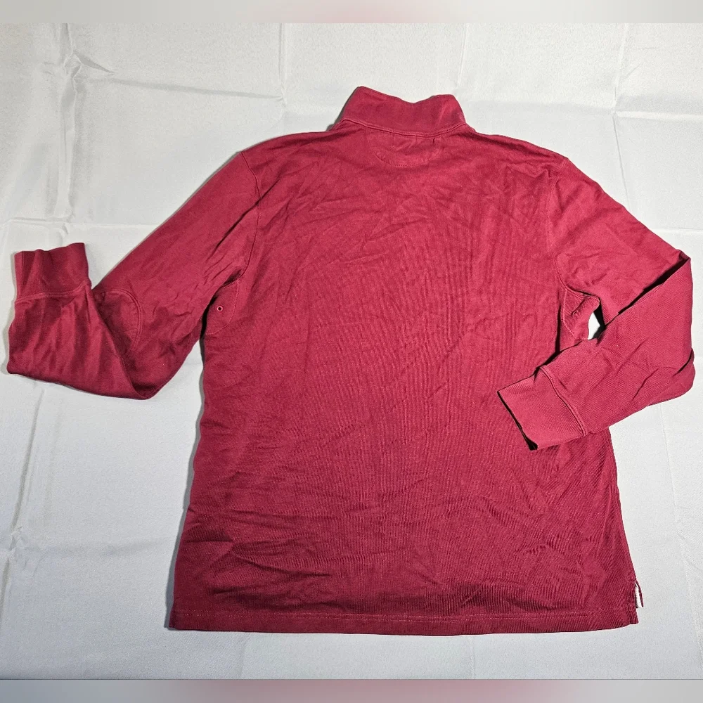 J. Crew Quarter Zip Red Elbow Patch Preppy Classic NWT Pullover Shirt Size XL